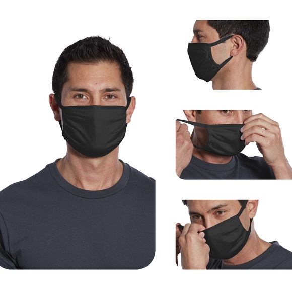 5⭐ Blessed Silver 100% Cotton Jersey Adult Mask - Picture 6 of 10